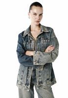 Bayan Kum Beji Boyfriend Denim Ceket