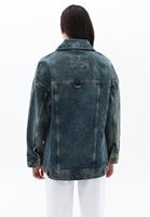 Bayan Kum Beji Boyfriend Denim Ceket