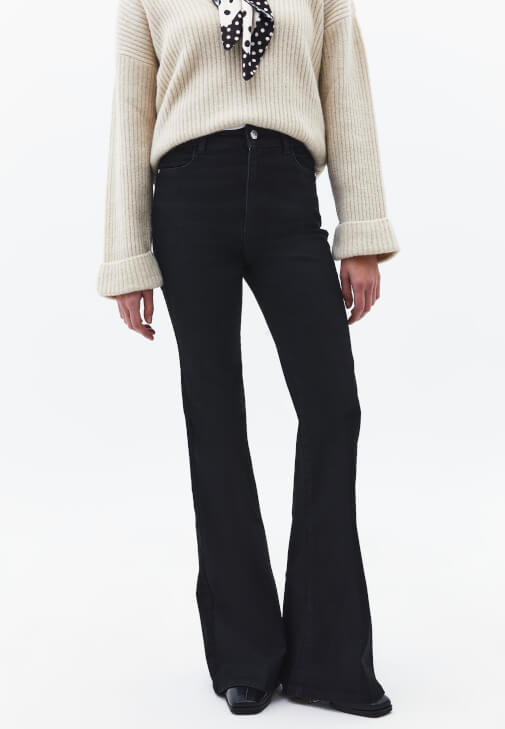 Ultra Yüksek Bel Flare Pantolon - Görsel 9