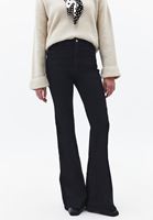 Bayan Siyah Ultra Yüksek Bel Flare Pantolon
