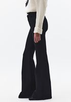 Bayan Siyah Ultra Yüksek Bel Flare Pantolon