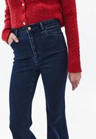 Bayan Lacivert Ultra Yüksek Bel Flare Pantolon