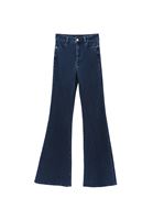 Bayan Lacivert Ultra Yüksek Bel Flare Pantolon