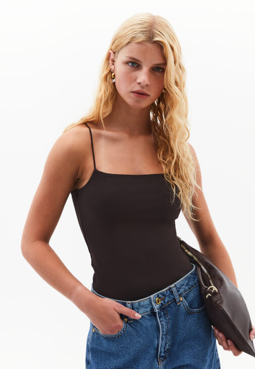 Kahverengi Modal Askılı Atlet