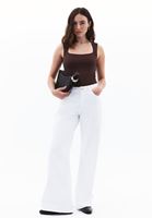 Bayan Kahverengi Modal Kare Yaka Atlet