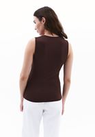 Bayan Kahverengi Modal Kare Yaka Atlet