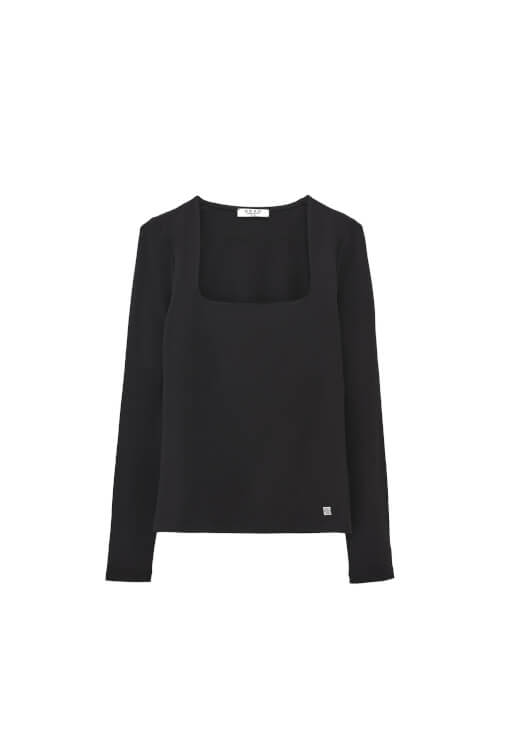 Modal Kare Yaka Tişört ve Etek Kombini