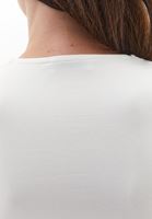 Bayan Krem Modal Kare Yaka Tişört