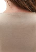 Bayan Bej Modal Kare Yaka Tişört