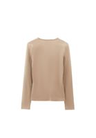 Bayan Bej Modal Kare Yaka Tişört