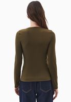 Bayan Yeşil Modal V Yaka Tişört