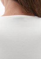 Bayan Krem Modal V Yaka Tişört