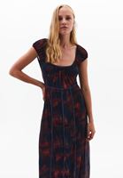 Bayan Çok Renkli Bağlamalı Uzun Elbise