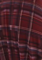 Bayan Çok Renkli Dantel Detaylı Ekose Etek