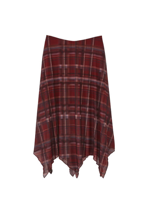 Uzun Etek ve Dantelli Bluz Kombini