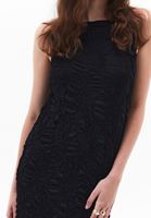 Bayan Siyah Dantelli Uzun Elbise