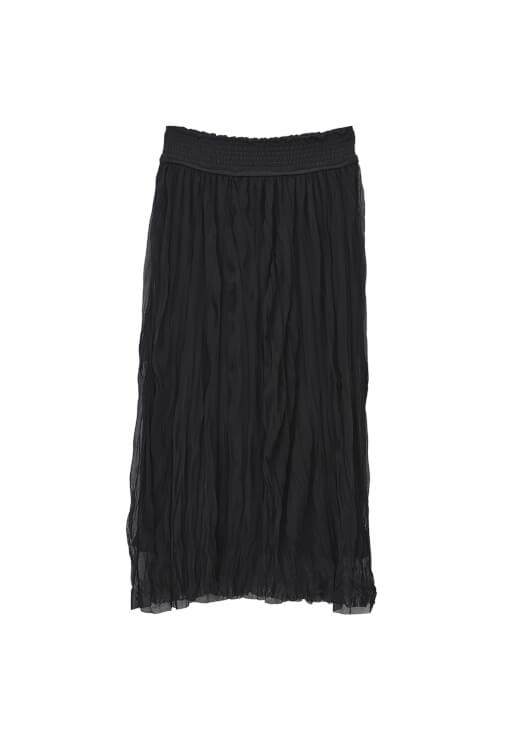 Yüksek Bel Etek ve Bağlamalı Bluz Kombini