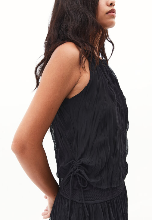 Bağlamalı Bluz ve Midi Etek Kombini