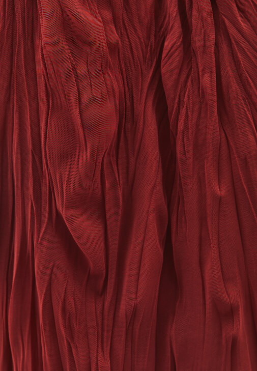 Bağlama Detaylı Bluz ve Midi Etek Kombini