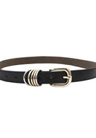 Bayan Siyah Tokalı Kemer