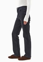 Bayan Gri Straight-Fit Denim Pantolon