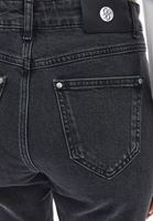 Bayan Gri Straight-Fit Denim Pantolon