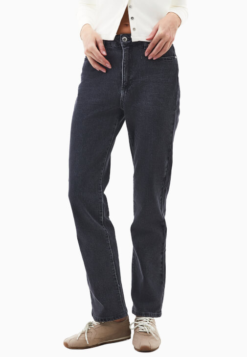 Straight-Fit Denim Pantolon - Görsel 9