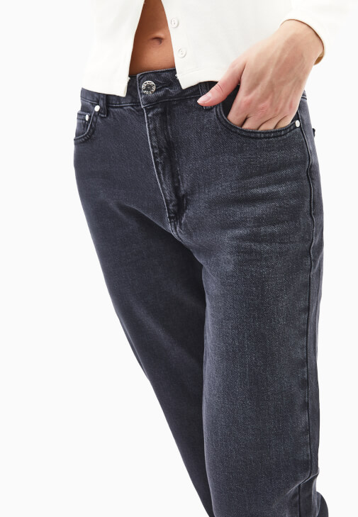 Straight-Fit Denim Pantolon - Görsel 3