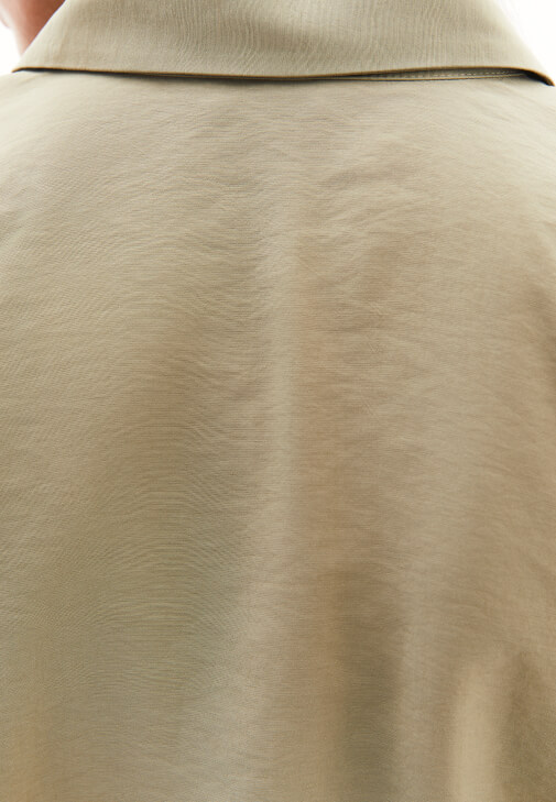 Bağcıklı Gömlek ve Modal Pantolon Kombini