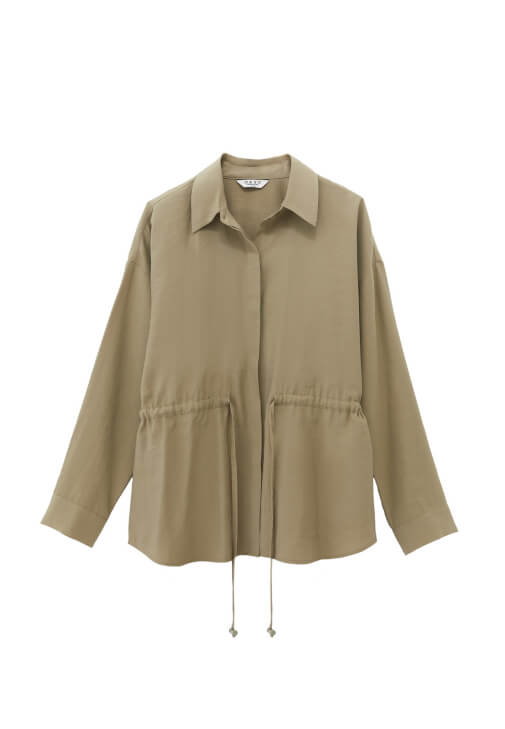 Bağcıklı Gömlek ve Modal Pantolon Kombini