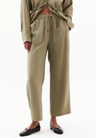 Bayan Yeşil Modal Straight-Fit Pantolon