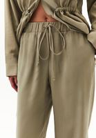 Bayan Yeşil Modal Straight-Fit Pantolon