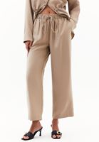 Bayan Bej Modal Straight-Fit Pantolon