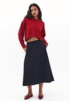 Bayan Kırmızı Modal Crop Sweatshirt