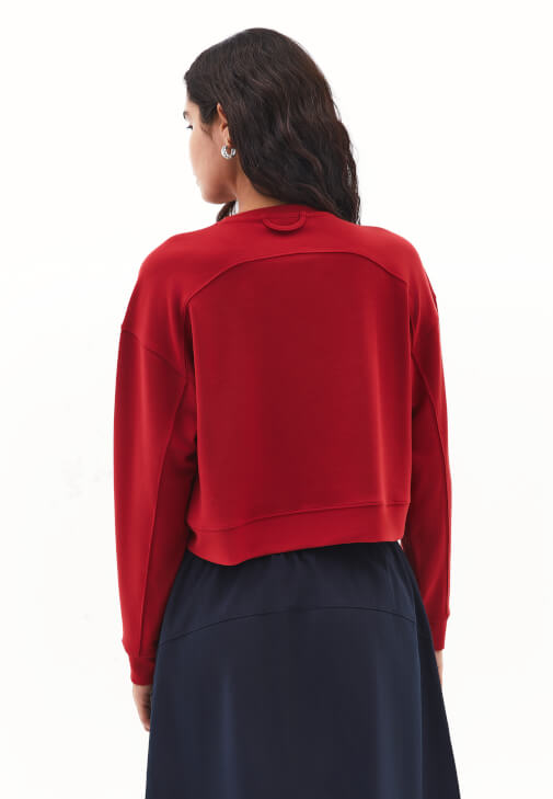 Modal Sweatshirt ve Midi Etek Kombini