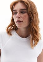 Women White Crew Neck Tshirt