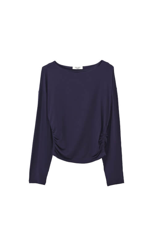 Büzgülü Modal Tişört ve Pantolon Kombini