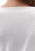 Bayan Krem Modal Büzgü Detaylı Tişört