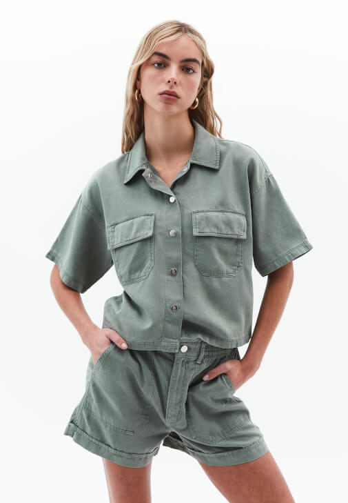  Cepli Oversize Gömlek ( TENCEL™ )