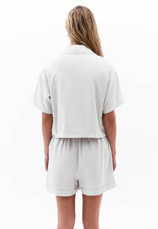 Oversize Tencel Gömlek ve Şort Kombini