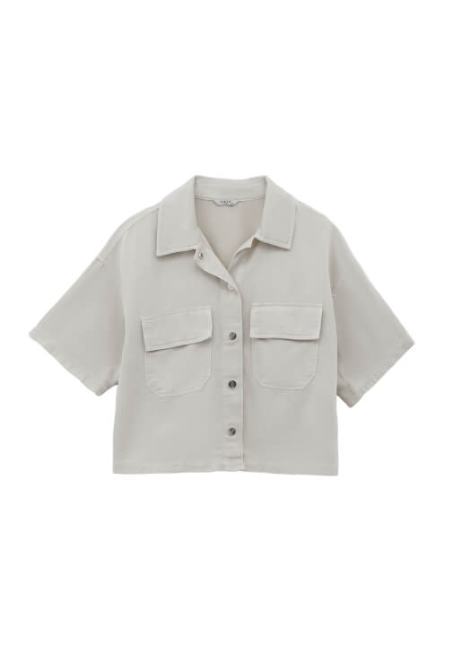 Oversize Tencel Gömlek ve Şort Kombini