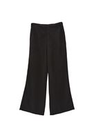 Bayan Siyah Orta Bel Wide-Leg Pantolon ( TENCEL™ ) 