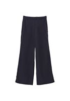 Bayan Lacivert Orta Bel Wide-Leg Pantolon ( TENCEL™ ) 