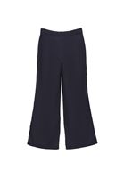 Bayan Lacivert Orta Bel Wide-Leg Pantolon ( TENCEL™ ) 