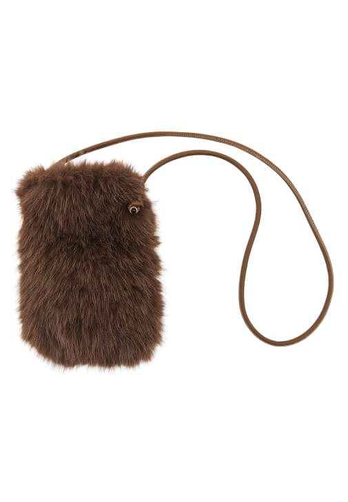 Kum Beji Askılı Peluş Çanta