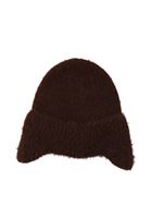 Bayan Kahverengi Kulak Korumalı Bere