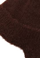 Bayan Kahverengi Kulak Korumalı Bere