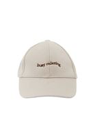 Bayan Krem Sloganlı Cap Şapka