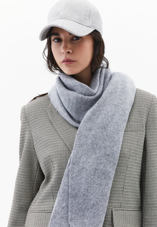 Gri Yumuşak Dokulu Cap Şapka