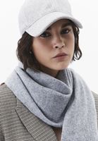 Bayan Gri Yumuşak Dokulu Cap Şapka